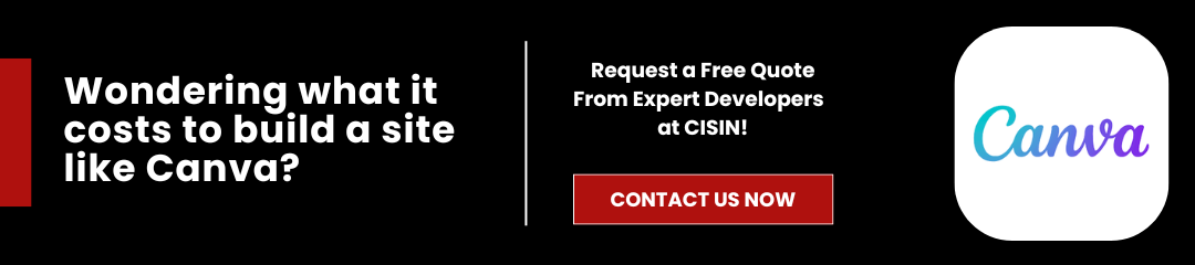 Wondering what it costs to build a site like Canva?