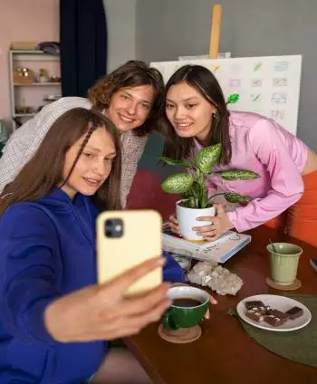 Screenshot of the ConnectSphere social app