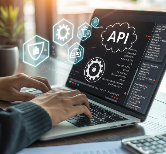 Abstract representation of API connections