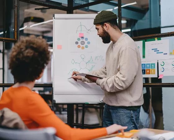 Diagram of interconnected microservices