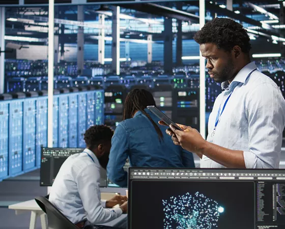A diagram showing a serverless architecture flow