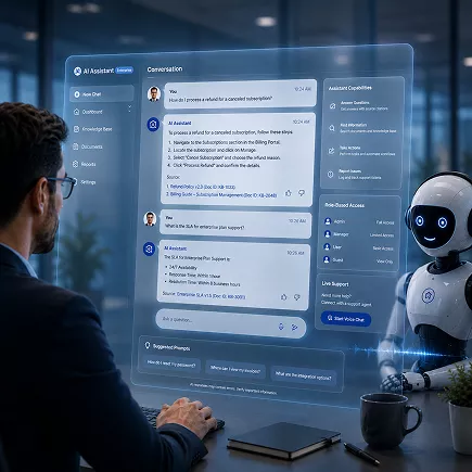 Conversational AI & customer-facing assistants